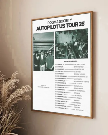 Discover Dogma Society Autopilot US Tour 2026 Poster