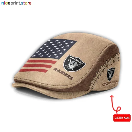 Leather Cap Las Vegas Team Raiders Jeff Cap football Driver Cap Golf Cap football Flat Cap