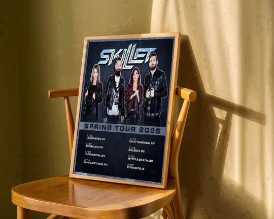 Discover Skillet 2026 Spring Tour Poster