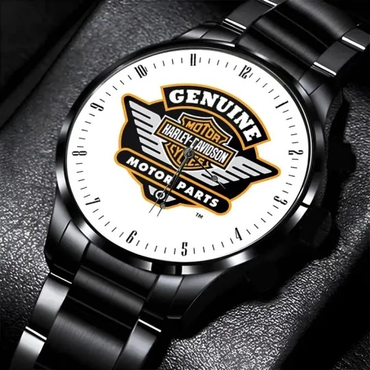 Discover Harley Motor Racing Davidsonn Motor Black Stainless Steel Watch For Men
