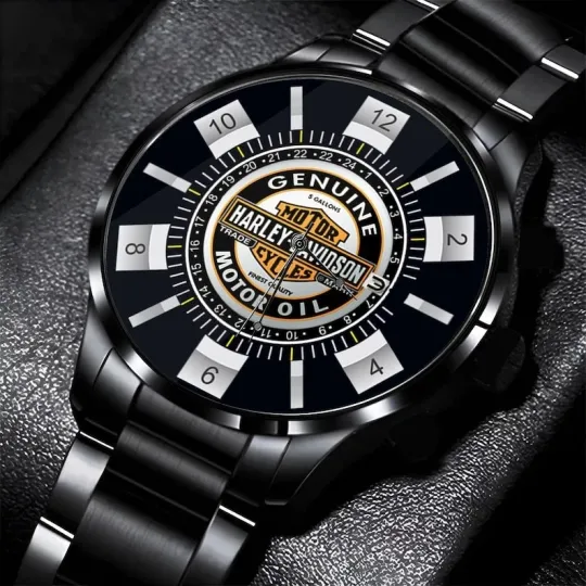 Discover Harley Motor Racing Davidsonn Black Stainless Steel Watch For Men