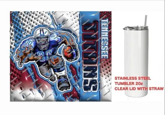 Discover TITANS  - COLORFUL 3D - Tumbler 20 oz Stainless Steel