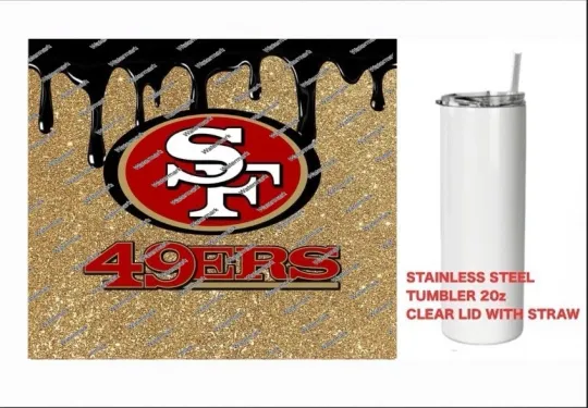 Discover 49ers - DRIP- Tumbler 20 oz Stainless Steel