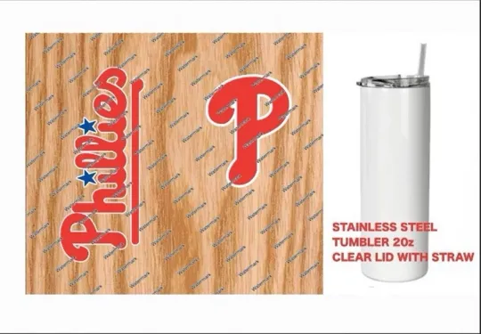 Discover PHILLIES  Tumbler 20 oz  Stainless Steel