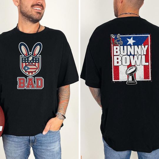Discover Bunny Bowl shirt, Halftime Show 2026 Art, Benito Football Fan Gift, Pr Super Lx Vibe, Music Lover Shirt