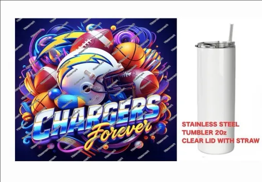 Discover LA CHARGERS   - FOREVER  - Tumbler 20 oz Stainless Steel