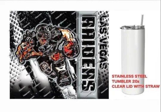 Discover RAIDERS  - COLORFUL 3D - Tumbler 20 oz Stainless Steel