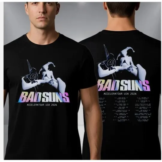 Discover Bad Suns Accelera Tour USA 2026 Schedule Tour Dates T-Shirt