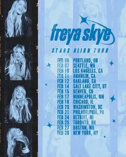 Discover Freya Skye Tour 2026 Poster