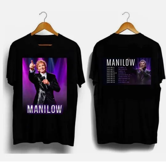 Discover 2 Sides Manilows January 2026 US Tour Shirt Black Unisex