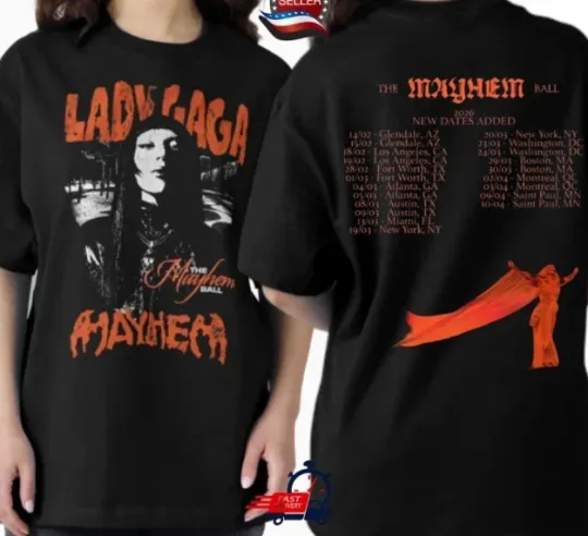 Discover Ld ga The Mayhem Ball Tour 2026 US T-Shirt