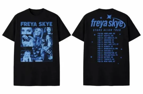 Discover Freya Skye Shirt, Freya Skye Silent Treatment Stars Align Tour 2026 T Shirt
