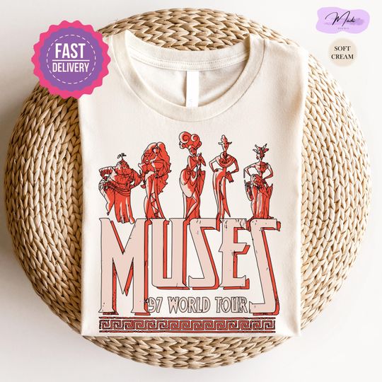 Discover Vintage Disney Hercules The Muses 97 World Tour Shirts