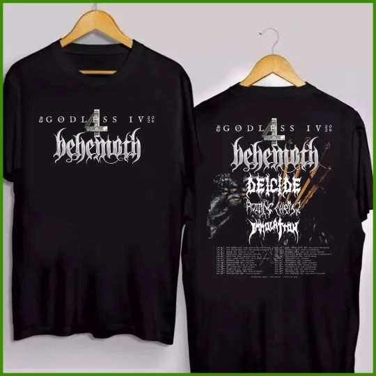 Behemoth The Godless IV Tour 2026 T Shirt
