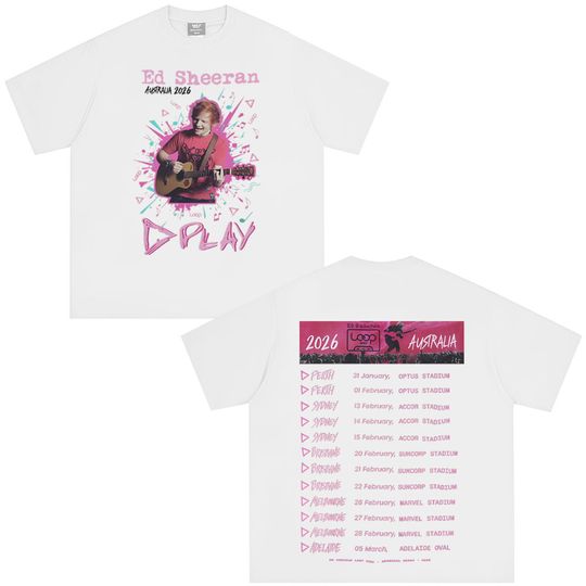 Discover Ed Shee Loop Australian Tour 2026 Print T-shirt