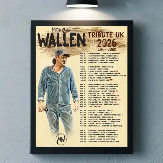 Discover Wallen Western Tribute UK 2026 Tour From January To June Schedule Dates Poster