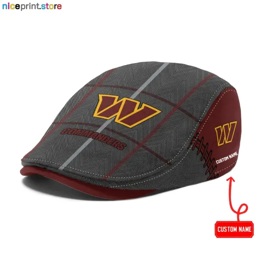 Discover Washington Team Commanders Jeff Cap Commanders Driver Cap football Golf Cap Flat cap