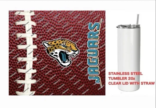 Discover JAGUARS  - Pig skin Football - Tumbler 20 oz Stainless Steel