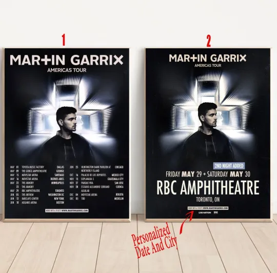 Discover Custom Martin Garrix Americas Tour 2026 Poster