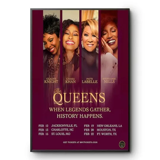 Discover The Queens 2026 Tour Poster