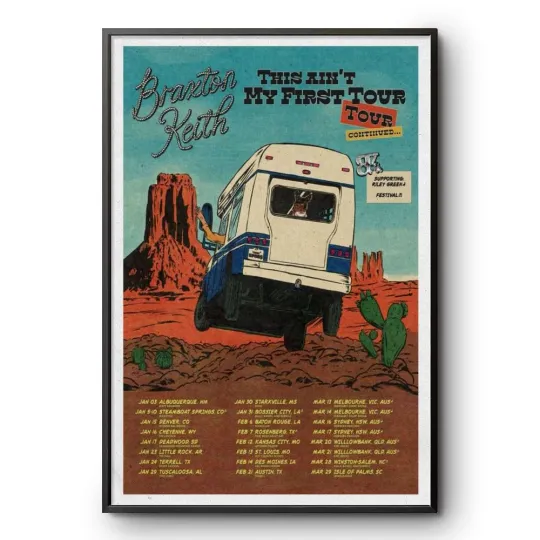 Discover Braxton Keith This Ain’t My First Tour 2026 North America Poster
