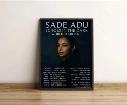 Discover SADE Tour 2026 Poster