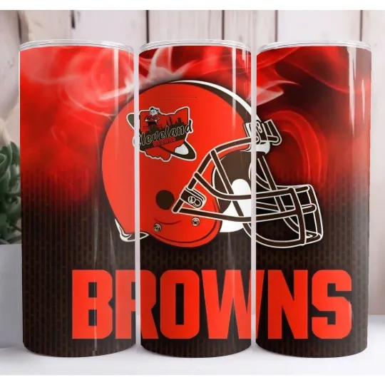Discover Brownsss Football Skinny Tumbler Insulated Drinkware