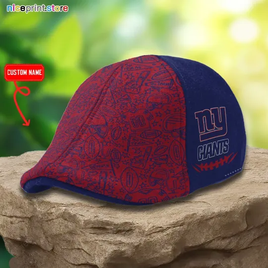 Discover New York Football Team Giants Ivy Cap Flat Cap Driving Cap Golf Cap