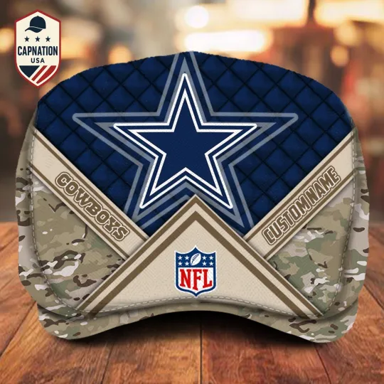 Discover Dallas Cowboys Custom Jeff Cap with Personalized Name Football Fan Gift