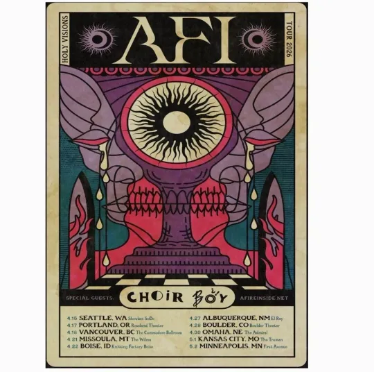AFI Spring 2026 North American Tour Poster