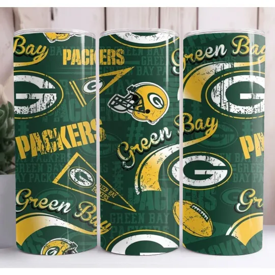 Discover Greenbay Football Skinny Tumbler Insulated Drinkware