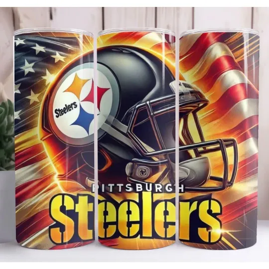 Discover Steeler Football Skinny Tumbler Insulated Drinkware