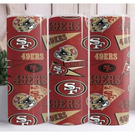 Discover 49ers Football Skinny Tumbler Insulated Drinkware