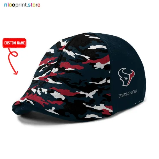 Discover Houston Team Texans Ivy Cap Texans 6pannel Hat football Golf Cap football Flat Cap Driver