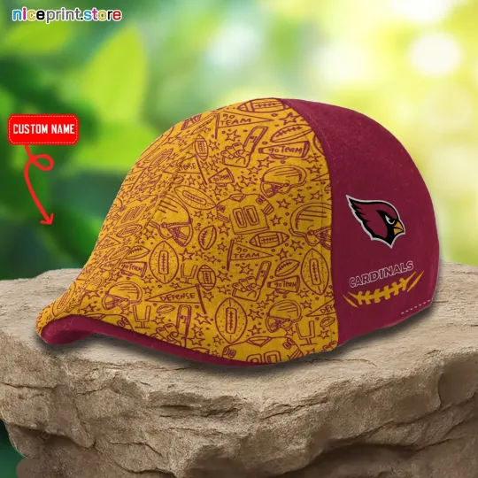 Discover Arizonna Football Team Cardinals Ivy Cap Flat Cap  Driving Cap Golf Cap
