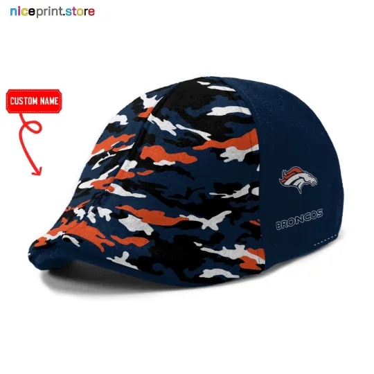 Denver Team Broncos Ivy Cap Broncos 6pannel Hat football Golf Cap football Flat Cap Driver