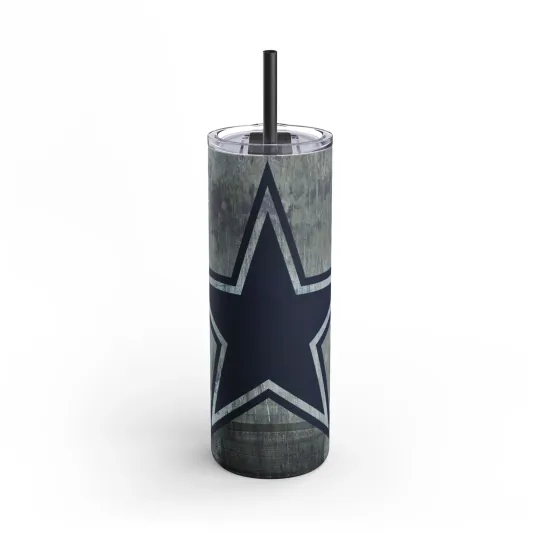 Discover Dallas Skinny Tumbler, Perfect for Sports Fans, Insulated