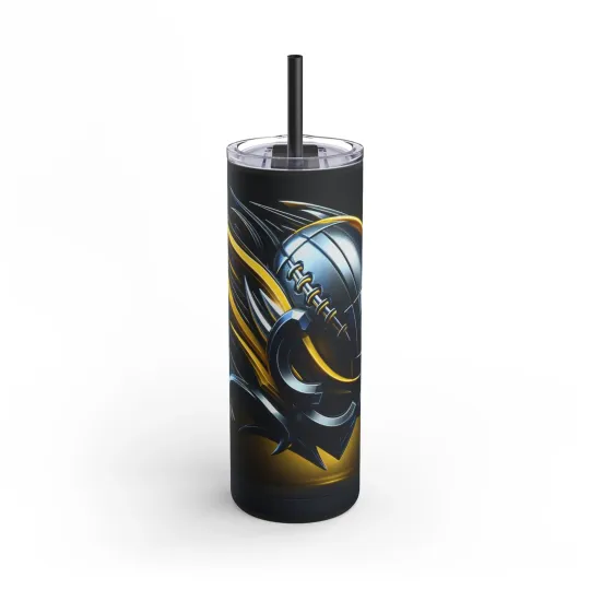 Discover Skinny Matte Pittsburgh Steeler Tumbler