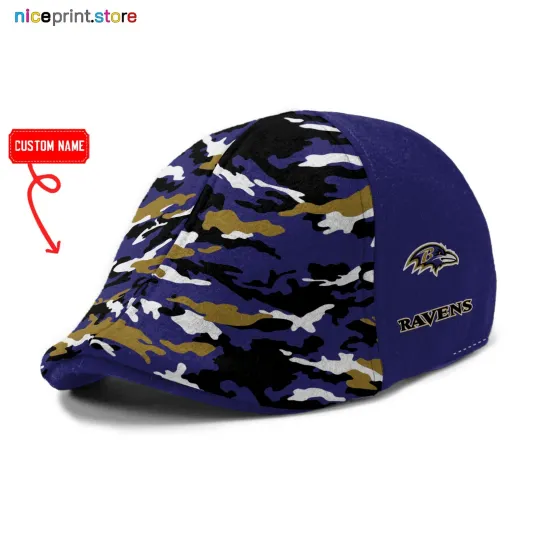 Discover Baltimore Team Ravens Ivy Cap Ravens 6pannel Hat football Golf Cap football Flat Cap