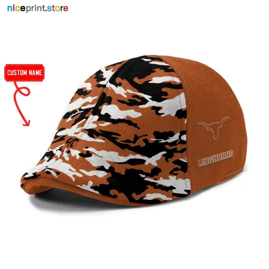 Texas Team Longhorns Ivy Cap 6pannel Hat NCAA Golf Cap NCAA Flat Cap Driver