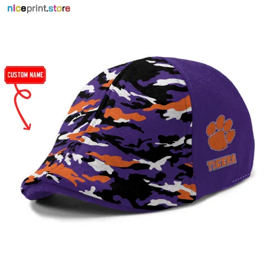 Clemson Team Tigers Ivy Cap 6pannel Hat NCAA Golf Cap NCAA Flat Cap Driver