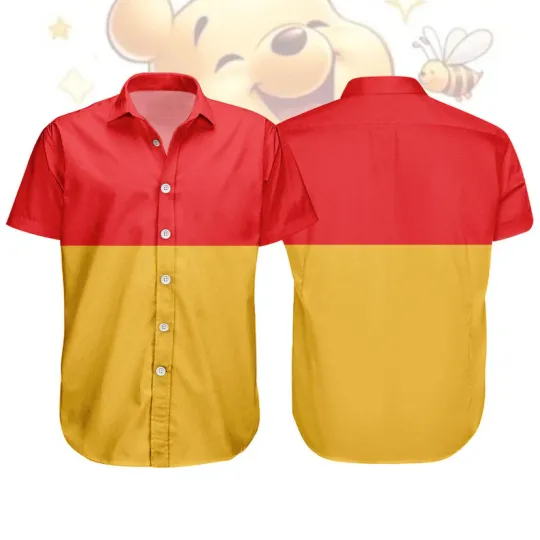 Discover Disney Winnie The Pooh Costume The Pooh Cosplay Halloween Hawaiian Shirt