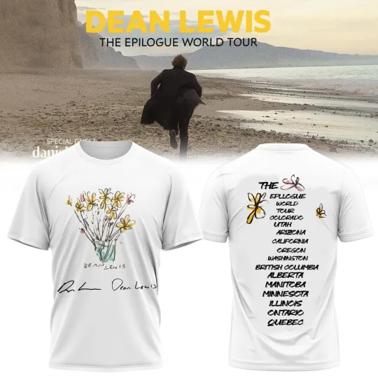 Discover Dean Lewis 2 Sides The Epilogue World Tour 2026 Shirt Unisex