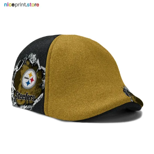 Discover Pittsburgh Football Team Steeler Ivy Cap Flat Cap Driving Cap Golf Cap 02