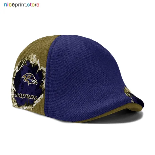 Baltimore Football Team Ravens Ivy Cap Flat Cap Driving Cap Golf Cap For Men