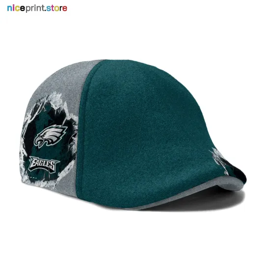 Discover Philadelphia Football Team Eagles Ivy Cap Flat Cap Driving Cap Golf Cap 02