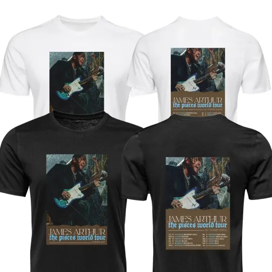 James Arthur T Shirt PISCES world tour 2026 Inspired Unisex Kids Adult Tee Tops