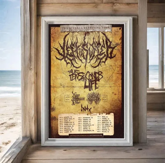Discover Left To Suffer The Eternal Suffering Tour 2026 Poster