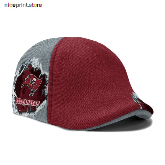 Tampa Bay Football Team Buccaneers Ivy Cap Flat Cap Driving Cap Golf Cap