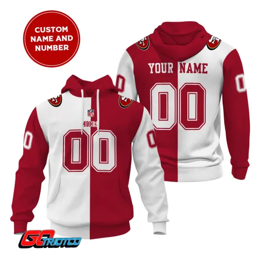 Discover Personalized San Francisco Football Team 49erss Hoodie Lightweight Adults S-5XL